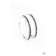 Load image into Gallery viewer, Must Be the Money Black Hoops