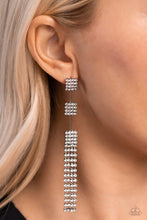 Load image into Gallery viewer, Fiercely Free-Falling Black Earrings