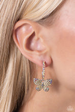 Load image into Gallery viewer, Whimsical Waltz Yellow Hoop Earrings