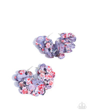 Load image into Gallery viewer, Whimsical Walk Purple Hoop Earrings