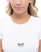 Load image into Gallery viewer, Dragonfly Defiance Purple Necklace