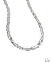 Load image into Gallery viewer, Bewildering Braid Silver Necklace