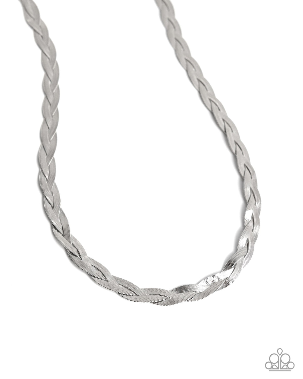 Bewildering Braid Silver Necklace
