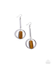 Load image into Gallery viewer, Serendipitous Stones Brown Earrings