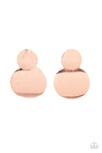 Load image into Gallery viewer, Here today, GONG Tomorrow Copper Post Earring