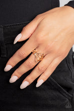 Load image into Gallery viewer, Diamond Duo Gold Skinny Band Ring