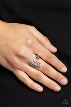 Load image into Gallery viewer, Diamond Duo Silver Skinny Band Ring