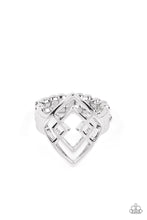 Load image into Gallery viewer, Diamond Duo Silver Skinny Band Ring