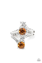 Load image into Gallery viewer, Duplicating Dazzle Brown Skinny Band Ring