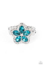 Load image into Gallery viewer, Efflorescent Envy Blue Skinny Band Ring