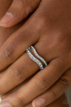 Load image into Gallery viewer, Elite Squad White Skinny Band Ring