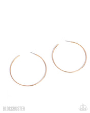 Load image into Gallery viewer, Basic Bombshell Gold Blockbuster Hoop Earrings