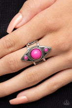 Load image into Gallery viewer, Pivoting Point Pink Ring