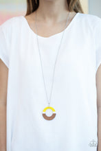 Load image into Gallery viewer, Sail Into The Sunset Yellow Necklace