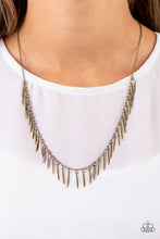 Load image into Gallery viewer, Striking Sheen Brass Necklace
