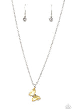 Load image into Gallery viewer, Butterfly Lullaby Yellow Necklace