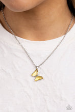 Load image into Gallery viewer, Butterfly Lullaby Yellow Necklace