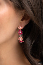 Load image into Gallery viewer, Strictly Springtime Orange Hoop Necklace