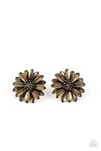 Load image into Gallery viewer, Daisy Dilemma Brass Post Earrings