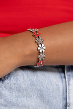 Load image into Gallery viewer, Floral Flair Red Bracelet