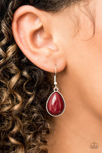 Load image into Gallery viewer, Shop Till You Teardrop Red Necklace