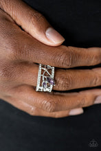 Load image into Gallery viewer, Tilted Twinkle Purple Ring