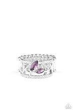 Load image into Gallery viewer, Tilted Twinkle Purple Ring