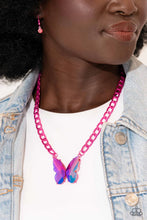 Load image into Gallery viewer, Fascinating Flyer Pink Necklace