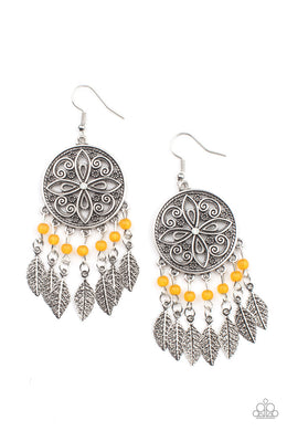 Free Spirited Fashionista Orange Earrings