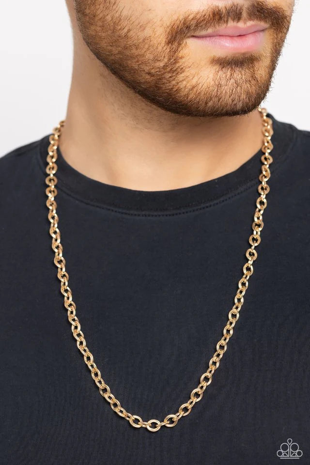 Its Goal Time Gold Men’s Necklace