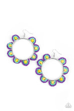 Load image into Gallery viewer, Groovy Gardens Yellow Seed Bead Earring