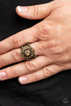 Load image into Gallery viewer, We Wear Crowns Here Brass Ring