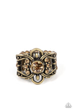 Load image into Gallery viewer, We Wear Crowns Here Brass Ring