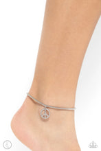 Load image into Gallery viewer, Pampered Peacemaker White Anklet