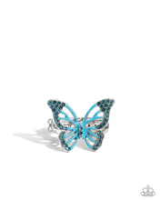 Load image into Gallery viewer, Aerial Aesthetic Blue Skinny Band Ring