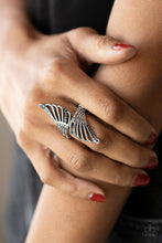 Load image into Gallery viewer, Angels Among Us Blue Skinny Band Ring