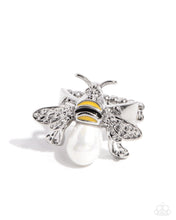 Load image into Gallery viewer, Bee-utiful Bling Yellow Skinny Band Ring