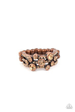 Load image into Gallery viewer, Bubbly Effervescence Copper Skinny Band Ring