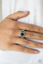 Load image into Gallery viewer, Definitely DOT Black Skinny Band Ring