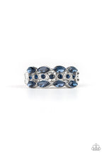 Load image into Gallery viewer, Distractingly Demure Blue Skinny Band Ring
