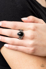 Load image into Gallery viewer, Dreamy Droplets Black Skinny Band Ring