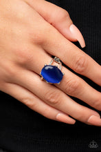 Load image into Gallery viewer, Enchantingly Everglades Blue Skinny Band Ring