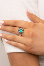 Load image into Gallery viewer, Expect Sunshine and REIGN Green Skinny Band Ring