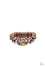 Load image into Gallery viewer, Frosted Flower Beds Copper Skinny Band Ring