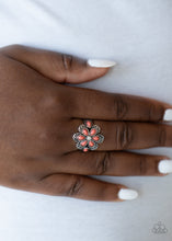 Load image into Gallery viewer, Fruity Florals Orange Skinny Band Ring