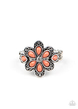 Load image into Gallery viewer, Fruity Florals Orange Skinny Band Ring