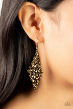 Load image into Gallery viewer, Celestial Comet Brass Earrings