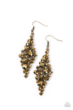 Load image into Gallery viewer, Celestial Comet Brass Earrings
