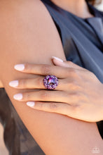Load image into Gallery viewer, Glistening Grit Purple Skinny Band Ring