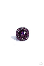Load image into Gallery viewer, Glistening Grit Purple Skinny Band Ring